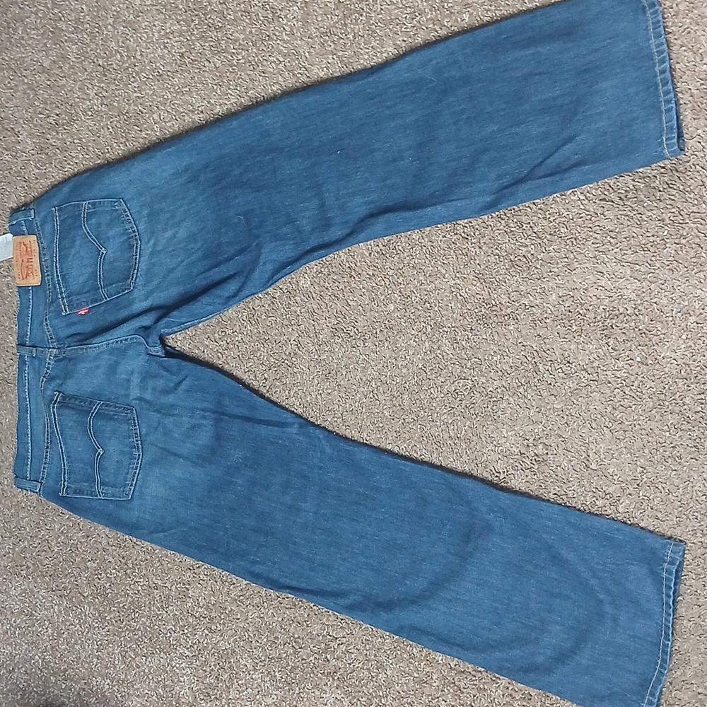 Levi's Classic Straight Fit Denim Jeams Size W36 L34 - Picture 6 of 14